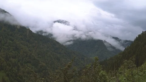 Clouds and Mountains Stock Footage 94545114