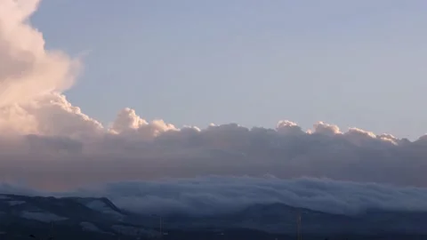 Clouds and mountains Stock Footage 237790985