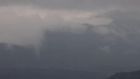 Clouds and mountains on Lake Atitlan, Guatemala Video stock 74485126