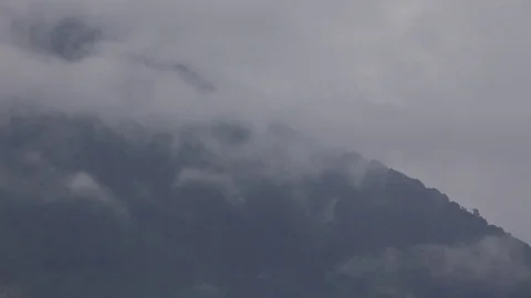 Clouds and mountains on Lake Atitlan, Guatemala Video stock 74485502