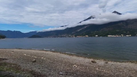 Clouds and mountains at Lake Como Stock-Footage 73829934