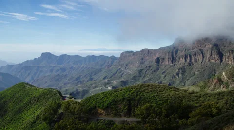 Clouds and Mountains Timelapse Stock Footage 33738422