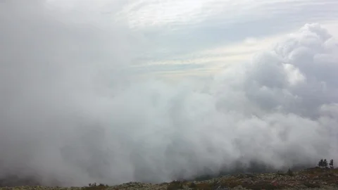 Clouds and the Mountains Timelapse Video stock 114894394