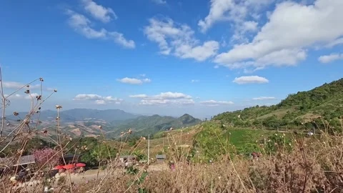 Clouds and mountains timelapse Stock Footage 256919217