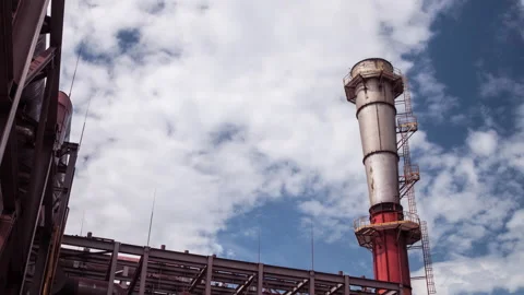 Clouds and pipe Stock Footage 218906781