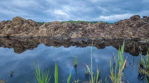 Clouds and Puddle Video stock 24088504