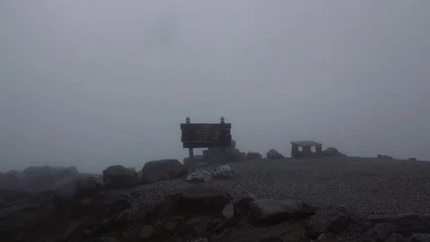 Clouds and Rain on Mountain Trail Video stock 80133642