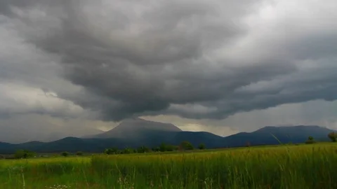 Clouds and rain time lapse Stock Footage 108187092