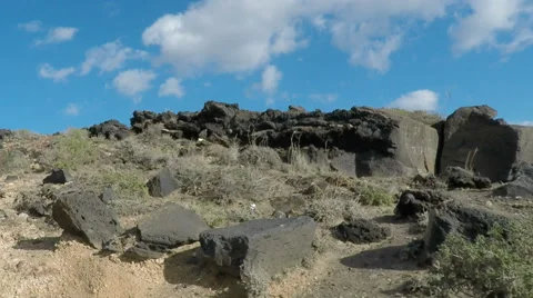 Clouds and rocks Stock Footage 58931872