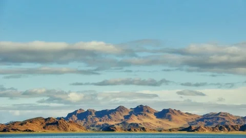 Clouds and shadows moving over mountains. Stock Footage 144909676