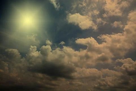 Clouds and skies background, Cloudscape in countryside Fotos de archivo