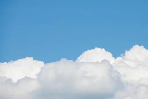 Clouds and sky background. place for inscriptions. air clouds. blue sky. clea Foto stock