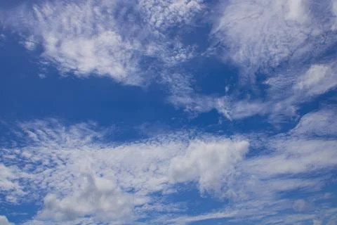 Clouds and sky blue background Stock Photos