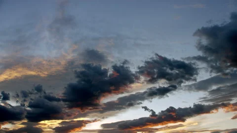 Clouds and sky at dusk Stock Footage 196765428