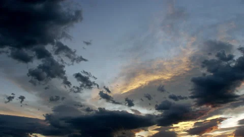 Clouds and sky at dusk Stock Footage 196766864