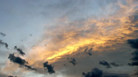 Clouds and sky at dusk Stock Footage 196768766