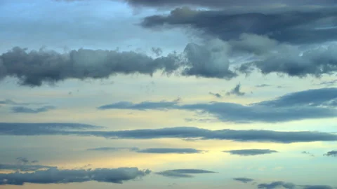 Clouds and sky at dusk Stock Footage 196769489