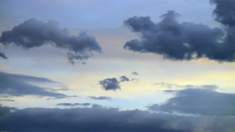 Clouds and sky at dusk Stock Footage 196771322