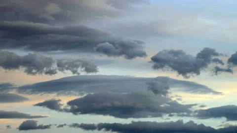 Clouds and sky at dusk Stock Footage 196775310