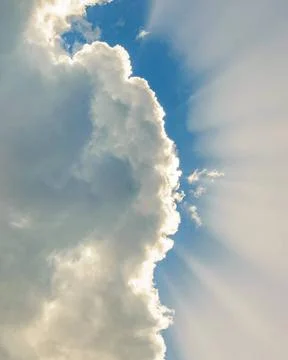 Clouds and Sky Low Angle Background Low angle shot big cloud cover sun pho... Stock Photos