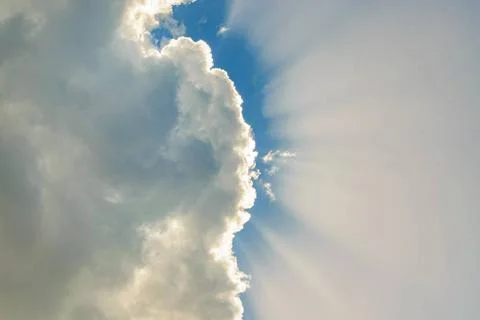 Clouds and Sky Low Angle Background Low angle shot big cloud cover sun pho... Stock Photos