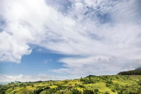 Clouds and sky in mountain Foto stock