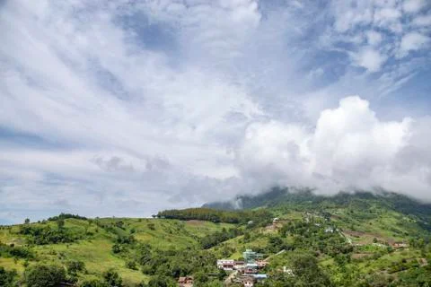 Clouds and sky in mountain Stock Photos