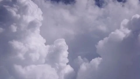 Clouds and sky as seen through the plane window. background, space for copy Stock Footage 144912301