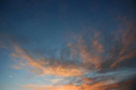 Clouds and sky at sunset Stock-Fotos