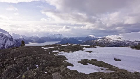 Clouds and snow in Norway Stock Footage 267721284