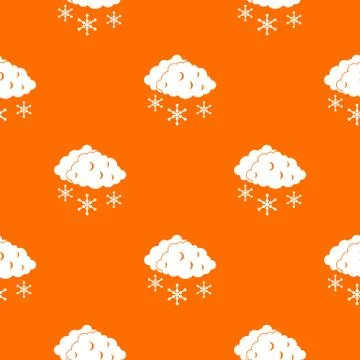 Clouds and snow pattern seamless イラスト素材