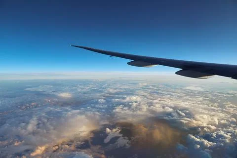 Clouds and storm from above Stock Photos