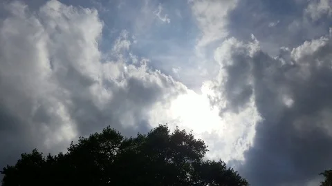 Clouds and sun #1 Stock Footage 94494556