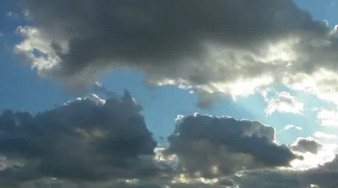 Clouds and sun Stock Footage 7737363