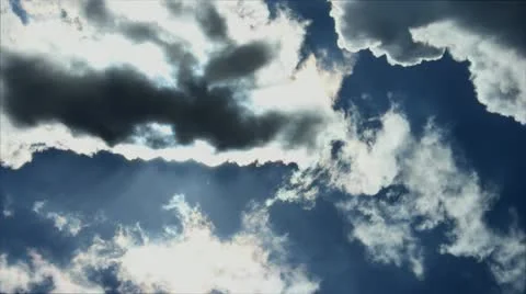 Clouds and Sun Video stock 10866077
