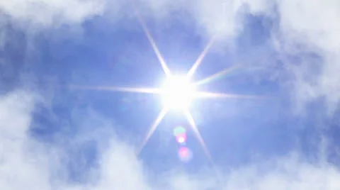 Clouds and Sun Stock Footage 23176833