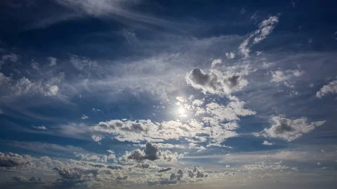 Clouds and the Sun 動画素材 94541051