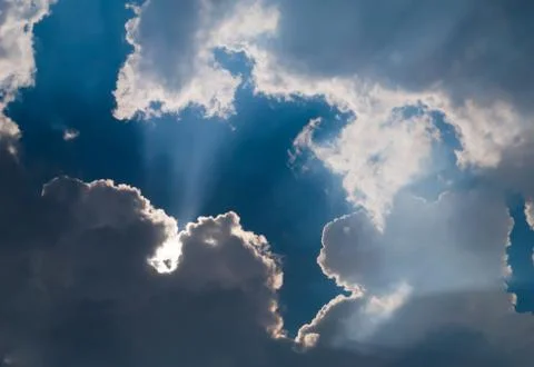 Clouds and sun. Stock Photos