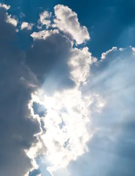 Clouds and sun. Stock Photos