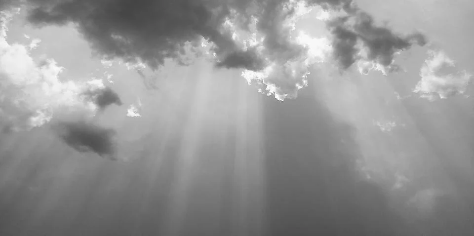 Clouds and Sun Foto stock