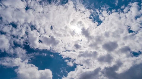 Clouds and sun rays timelapse 4K Stock Footage 50639452