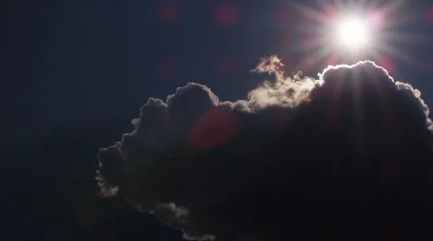 Clouds and sun in the sky 4K Vídeo Stock 42799598