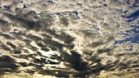 Clouds and sun time lapse timelapse Stock Footage