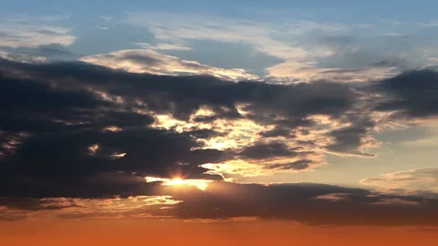 Clouds and sun time lapse 動画素材 106453601