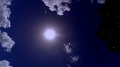 Clouds and Sun Timelapse Stock Footage 83435329