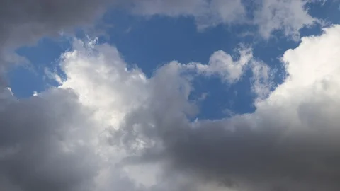 Clouds and sun timelapse Stock Footage 128494858