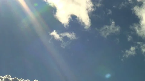 Clouds and Sun Zip by the Sky Video stock 41391823