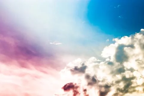 Clouds and sunset Stock Photos