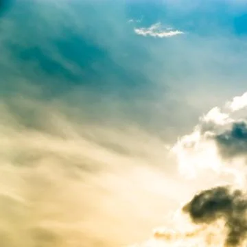 Clouds and sunset Stock Photos