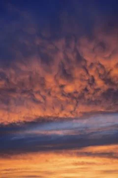 Clouds and Sunset Stock Photos